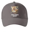 Кепка Don`t stress meowt Серый фото