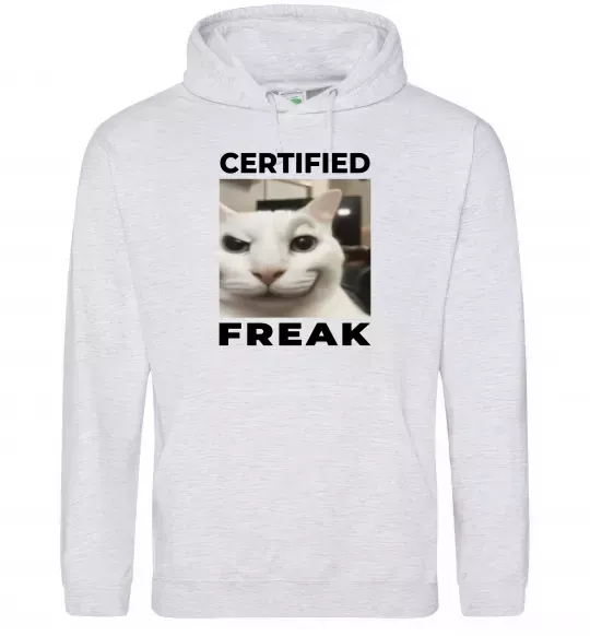 Чоловіча толстовка (худі) Certified freak Сірий меланж фото