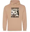 Чоловіча толстовка (худі) Certified freak Пісочний фото
