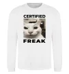 Свитшот Certified freak Белый фото