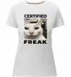 Жіноча преміум футболка Certified freak Білий фото