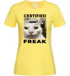 Женская футболка Certified freak Лимонный Женская футболка Certified freak Лимонный фото