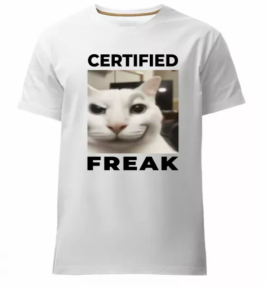 Чоловіча преміум футболка Certified freak Білий фото