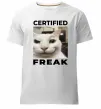 Чоловіча преміум футболка Certified freak Білий фото