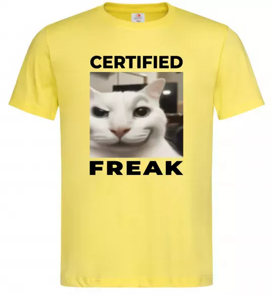 Чоловіча футболка Certified freak Лимонний фото