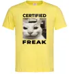 Чоловіча футболка Certified freak Лимонний фото