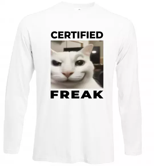 Лонгслив Certified freak Белый фото