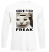 Лонгслив Certified freak Белый фото