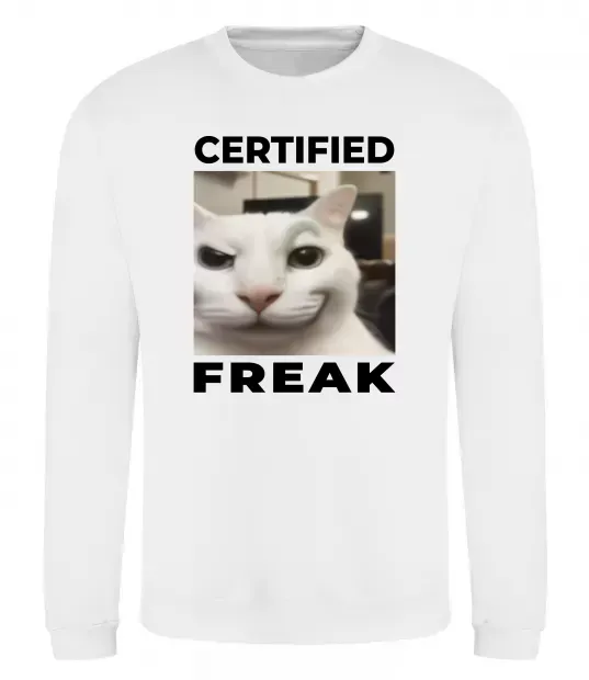 Свитшот Certified freak Белый фото