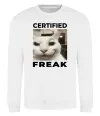 Свитшот Certified freak Белый фото