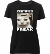 Жіноча преміум футболка Certified freak Чорний фото