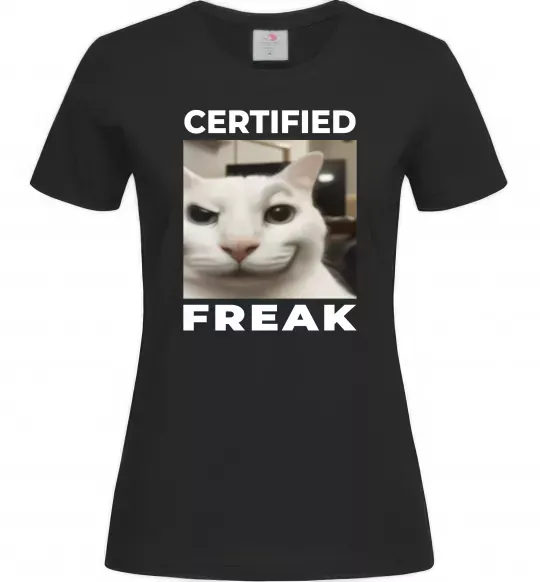 Женская футболка Certified freak Черный фото
