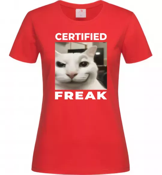 Женская футболка Certified freak Красный фото