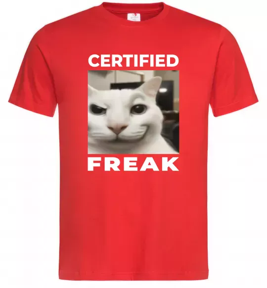 Чоловіча футболка Certified freak Червоний фото