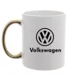 Чашка с цветной ручкой Volkswagen Золото фото
