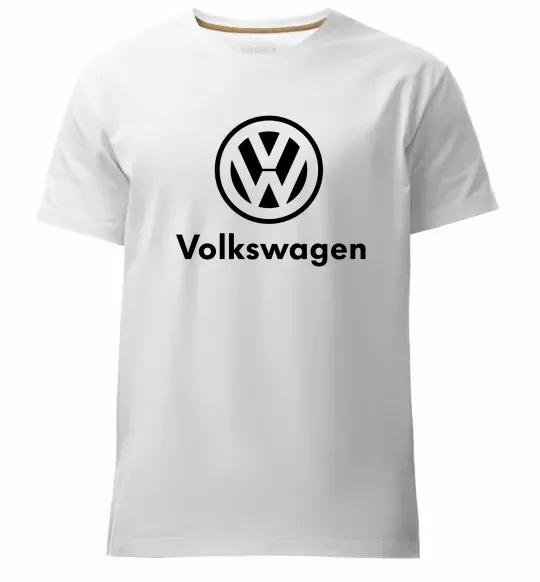 Чоловіча преміум футболка Volkswagen Білий фото