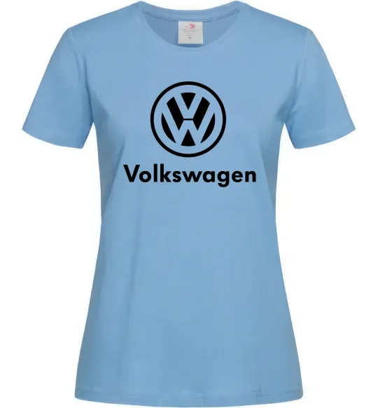 Жіноча футболка Volkswagen Блакитний фото