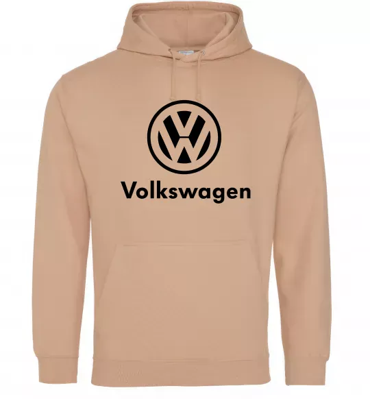 Мужская толстовка (худи) Volkswagen Песочный фото