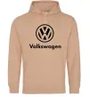 Мужская толстовка (худи) Volkswagen Песочный фото