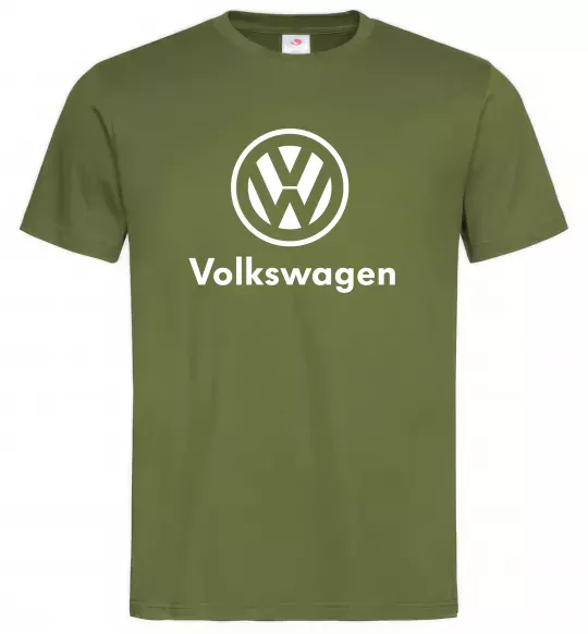 Мужская футболка Volkswagen Оливковый фото