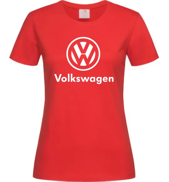 Жіноча футболка Volkswagen Червоний фото