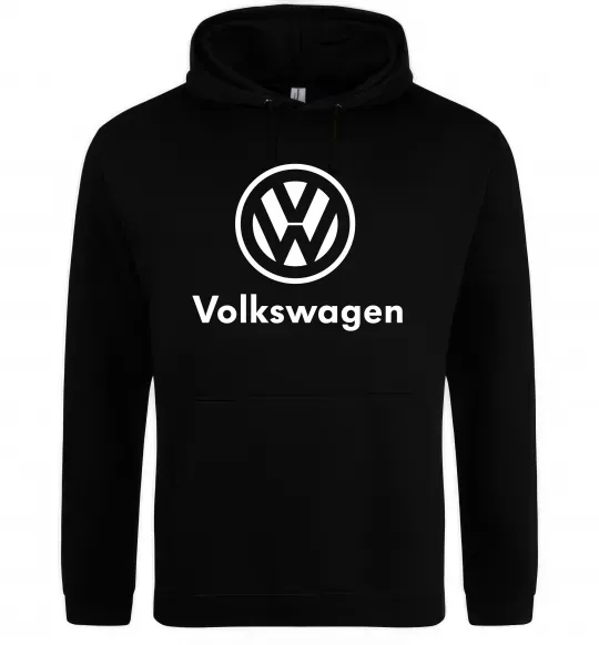 Мужская толстовка (худи) Volkswagen Черный фото