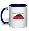 Чашка с цветной ручкой Southside Volkswagen Глубокий темно-синий фото