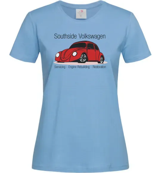Женская футболка Southside Volkswagen Голубой фото