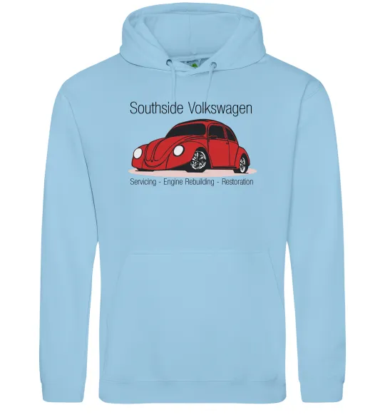 Мужская толстовка (худи) Southside Volkswagen Голубой фото