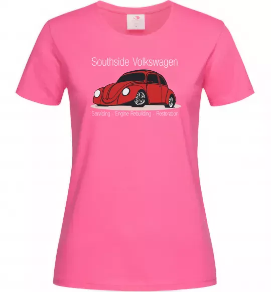 Женская футболка Southside Volkswagen Ярко-розовый фото