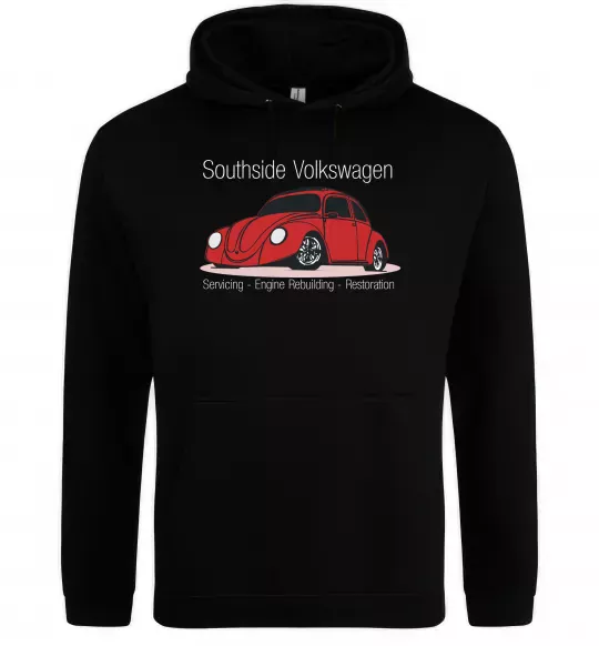 Чоловіча толстовка (худі) Southside Volkswagen Чорний фото