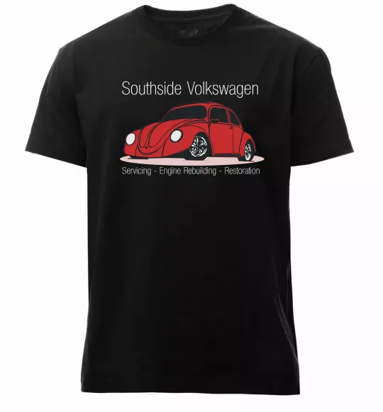 Чоловіча преміум футболка Southside Volkswagen Чорний фото