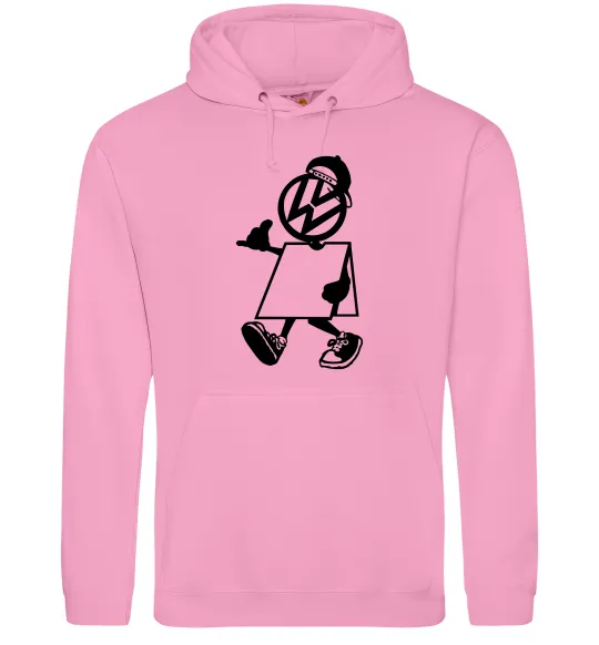 Жіноча толстовка (худі) Volkswagen автостоп Рожевий фото