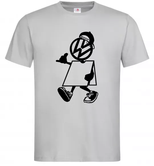 Чоловіча футболка Volkswagen автостоп Сірий фото