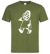 Чоловіча футболка Volkswagen автостоп Оливковий фото