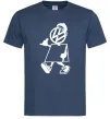 Чоловіча футболка Volkswagen автостоп Темно-синій фото
