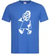 Чоловіча футболка Volkswagen автостоп Яскраво-синій фото