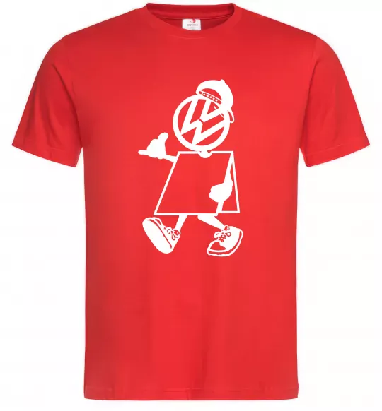 Чоловіча футболка Volkswagen автостоп Червоний фото