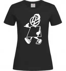 Женская футболка Volkswagen автостоп Черный фото