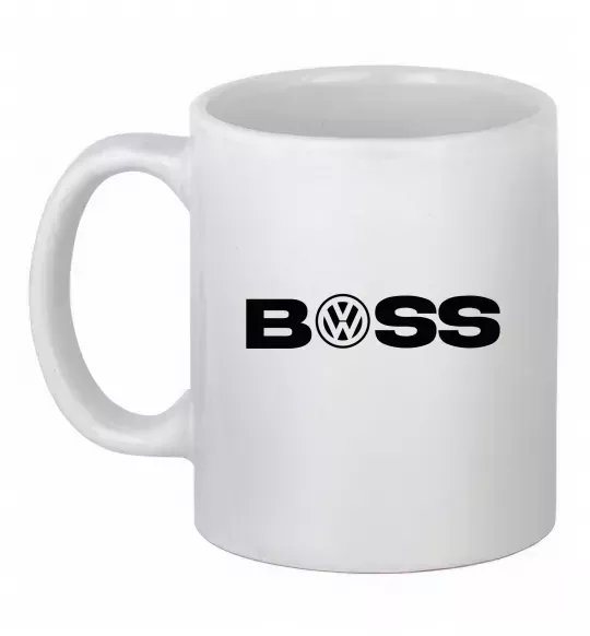 Чашка керамическая Volkswagen Boss Белый фото