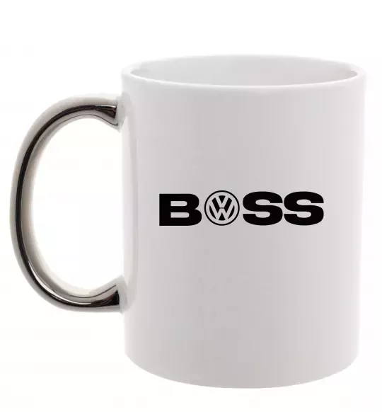 Чашка с цветной ручкой Volkswagen Boss Серебро фото