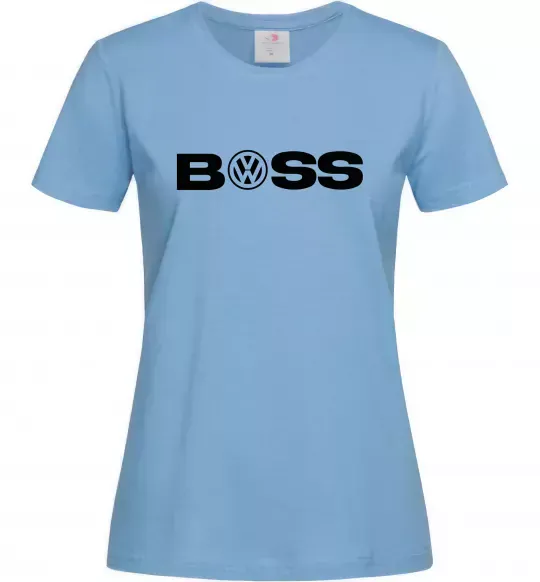 Женская футболка Volkswagen Boss Голубой фото