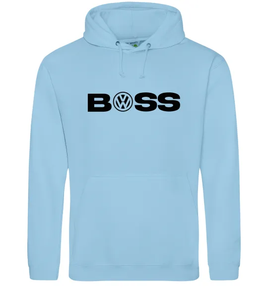 Чоловіча толстовка (худі) Volkswagen Boss Блакитний фото