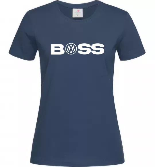 Женская футболка Volkswagen Boss Темно-синий фото