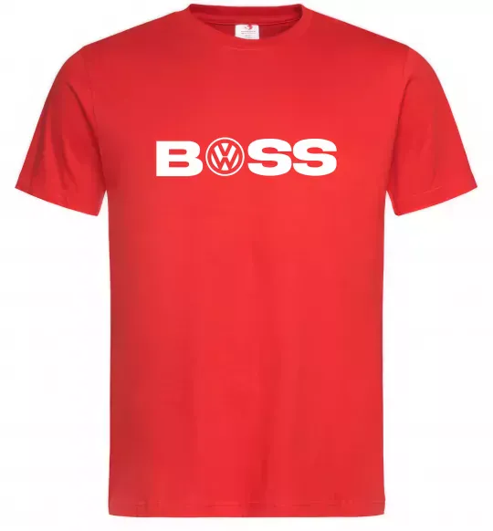 Мужская футболка Volkswagen Boss Красный фото