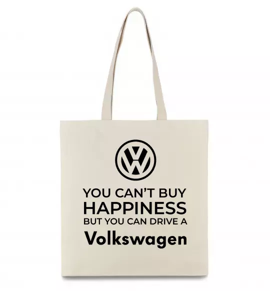 Эко-сумка You can drive volkswagen Бежевый фото