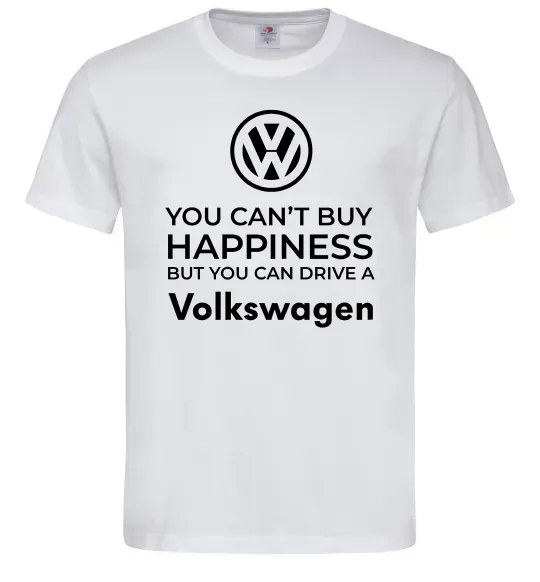Чоловіча футболка You can drive volkswagen Білий фото