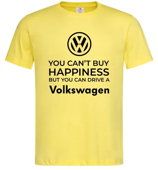 Чоловіча футболка You can drive volkswagen Лимонний фото