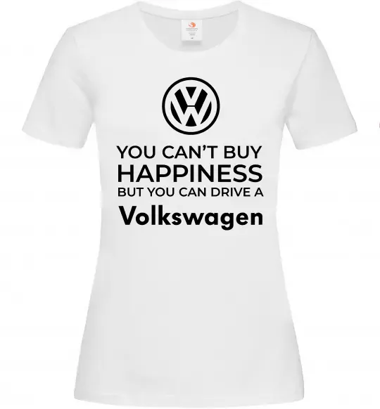 Женская футболка You can drive volkswagen Белый фото