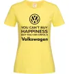 Женская футболка You can drive volkswagen Лимонный фото